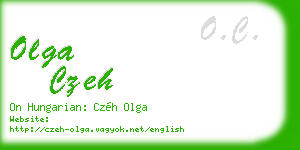 olga czeh business card